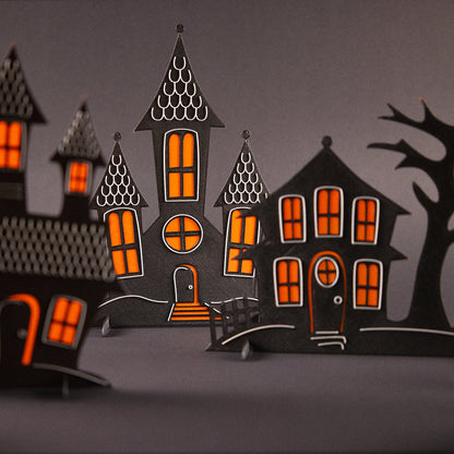 Spooky houses | Halloween licht decoraties