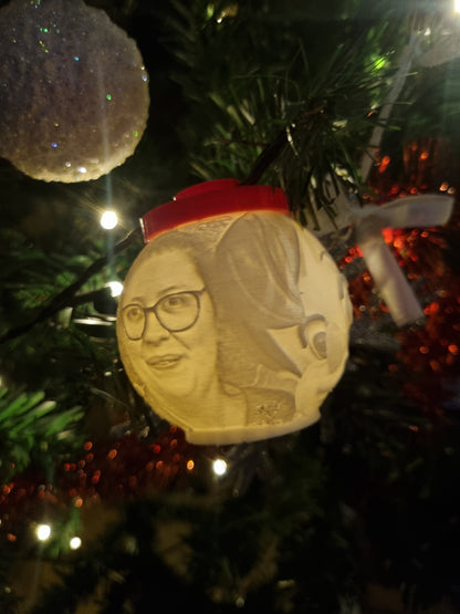 Lithophane Kerstbal