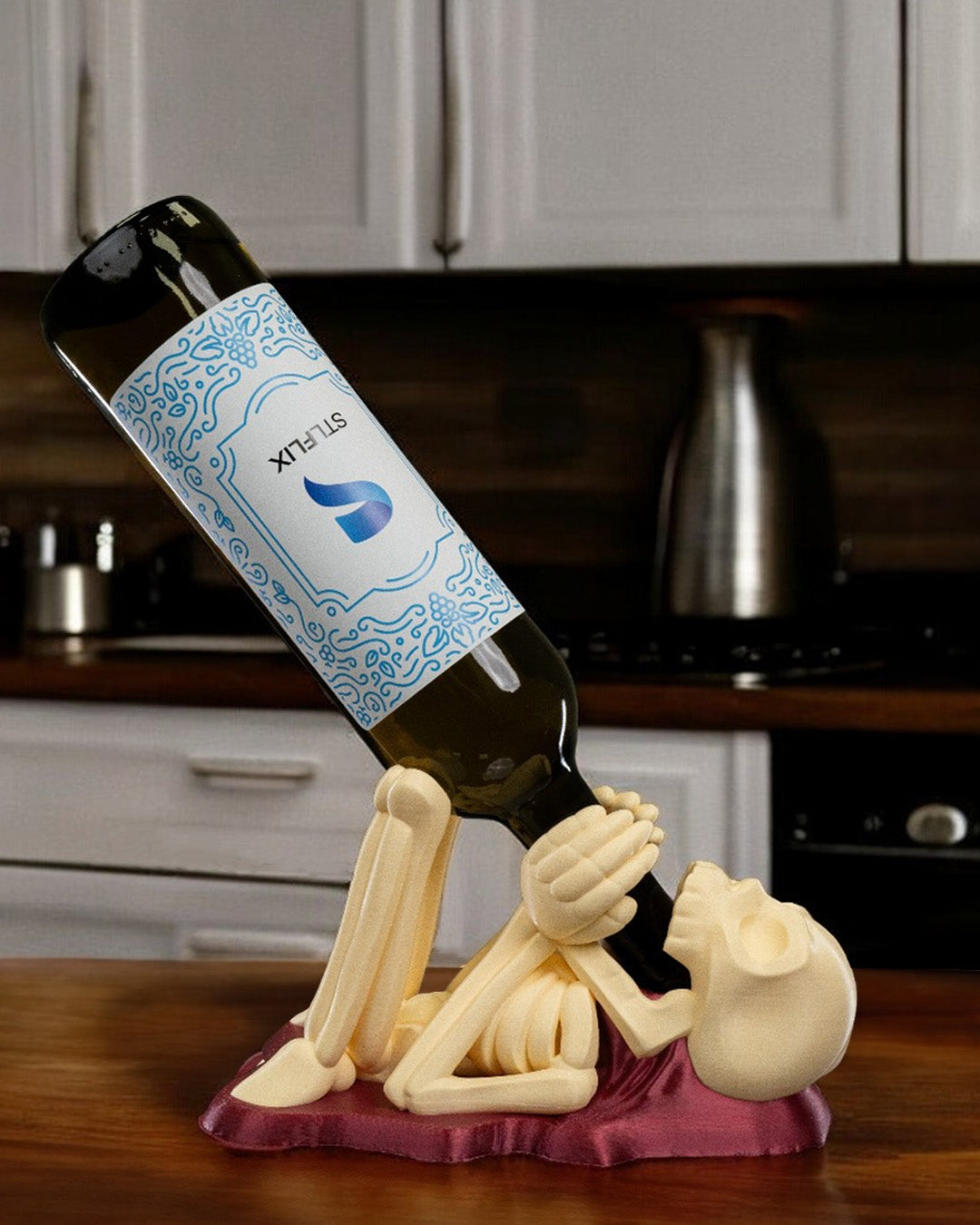 Frog wine bottle holder