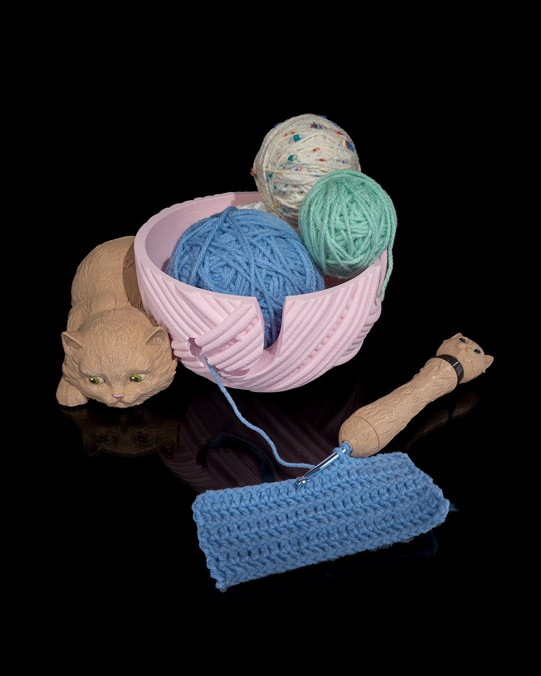 Garenkom met haakgrip | Kit Cat