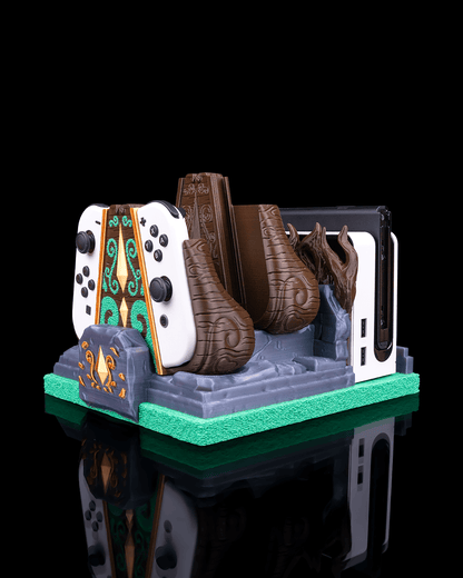 Mossy Shrine | Nintendo Switch Console-, en Controllerhouder