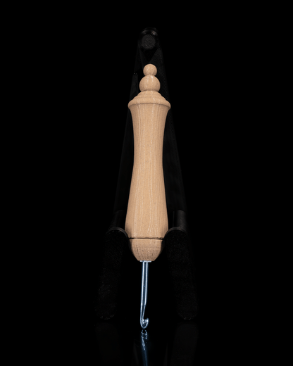 Garenkom met haakgrip | Hout Lookalike