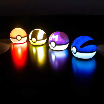 Pokéballs | Optionally with lighting | Set of 4