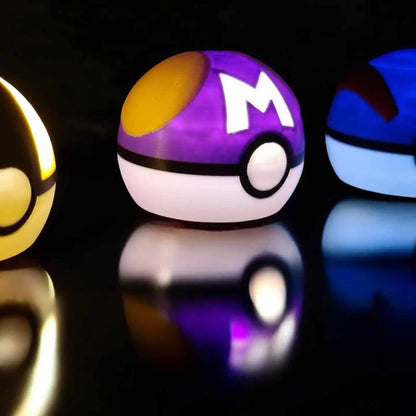 Pokéballs | Optionally with lighting | Set of 4